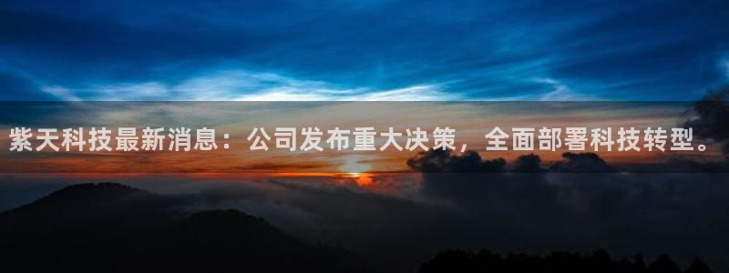 紫天科技最新消息：公司发布重大决策，全面部署科技转型。